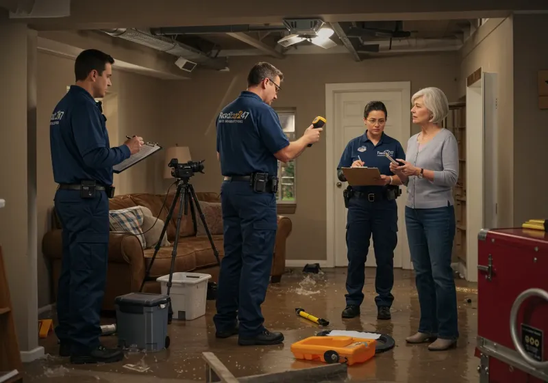 Water Damage Assessment and Insurance Documentation process in Preston, TX